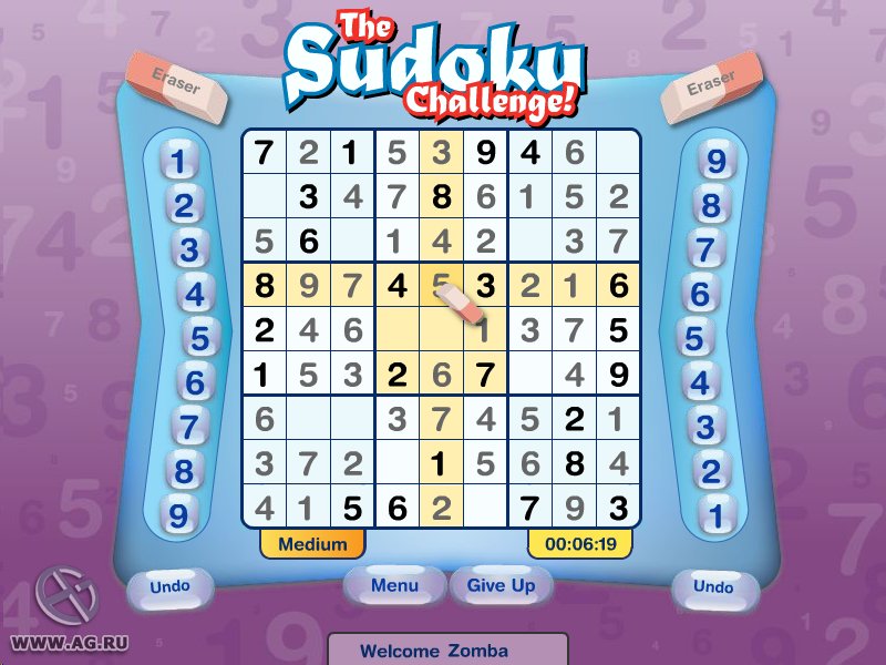 The Sudoku Challenge! Игровой процесс