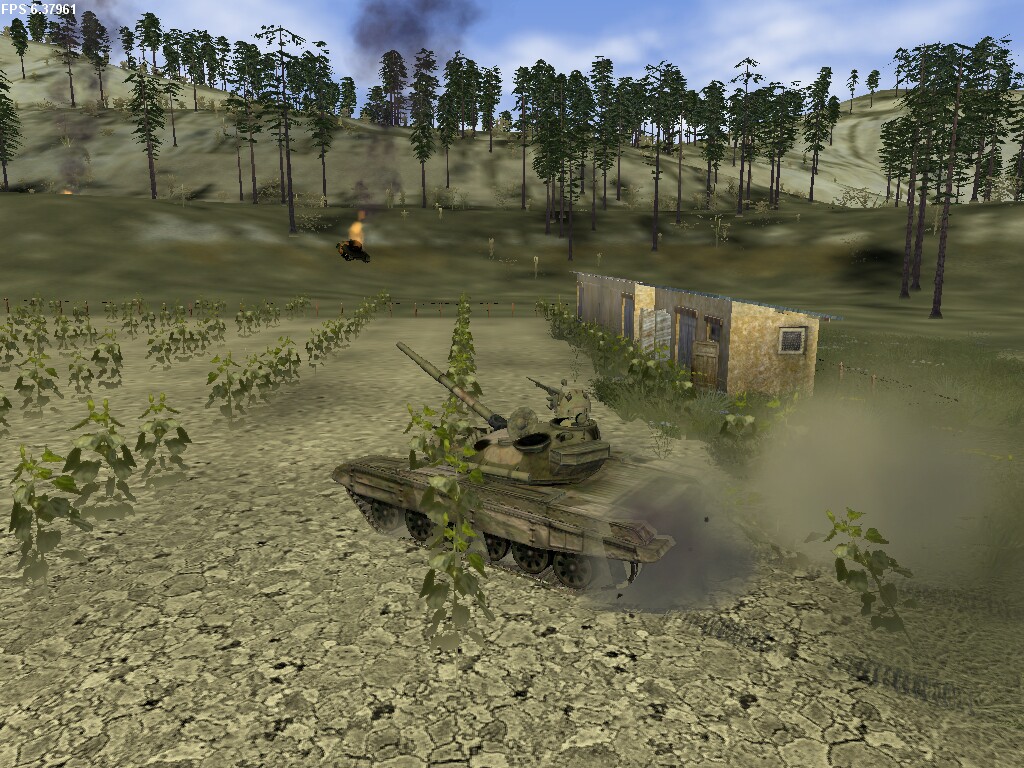 Т-72: Стремительный рейд Танк в огороде
