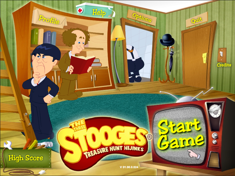 The Three Stooges: Treasure Hunt Hijinks Меню игры