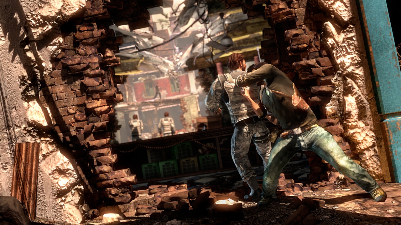 Uncharted 2: Among Thieves Пролом в стене