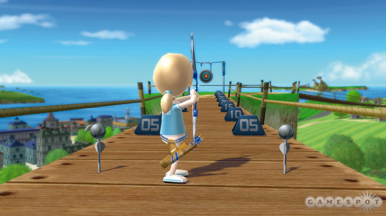 Wii Sports Resort Стреляем с лука