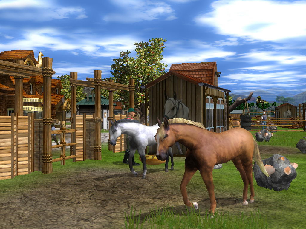 Wildlife Park 2: Horses Белый и коричневый конь