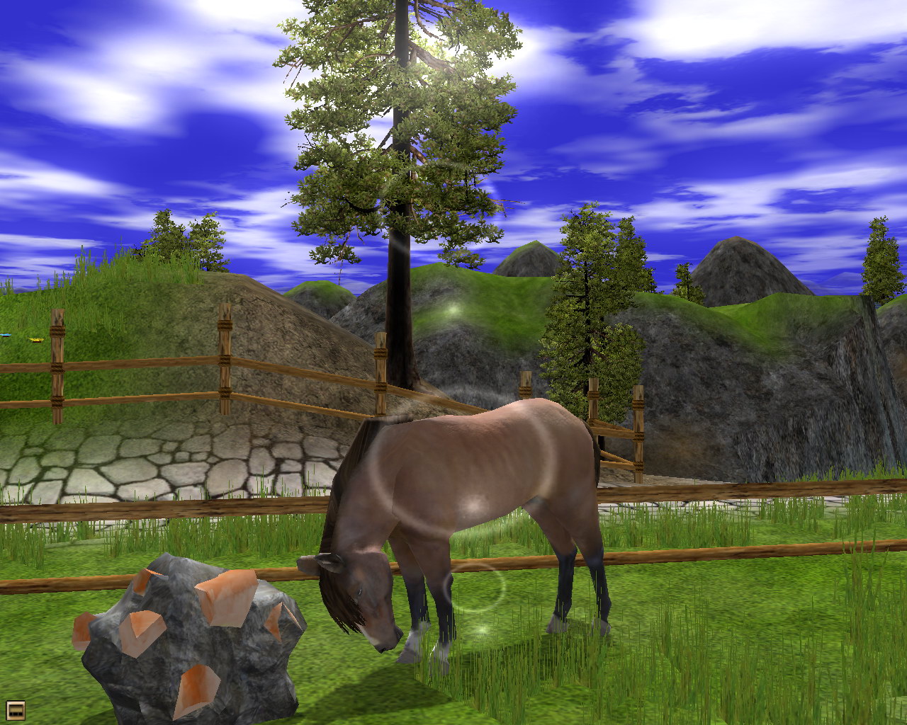 Wildlife Park 2: Horses Конь щиплет травку
