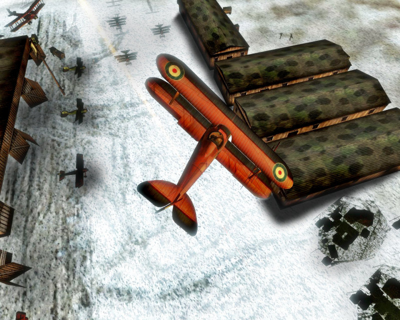 Wings of Honour: Battles of the Red Baron Над амбарами